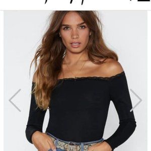 Nasty Gal Off the Shoulder Bodysuit